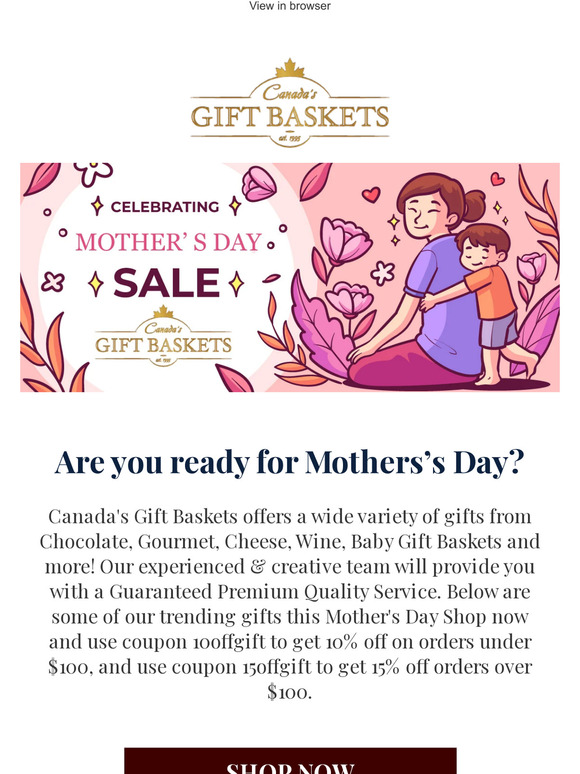 Are you ready for Mother’s Day