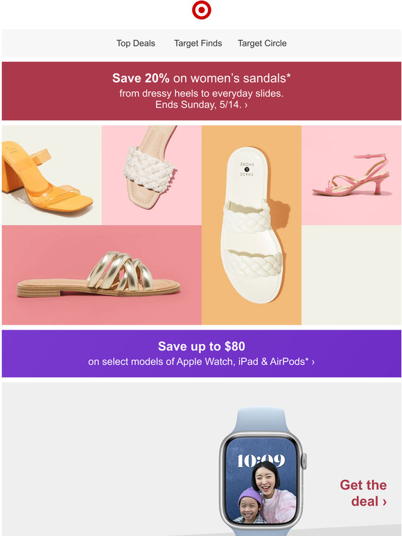 Target: 20% off women's sandals 👡 | Milled