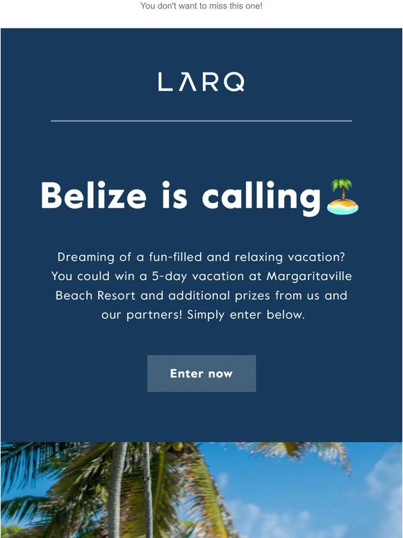 Wanna win a trip to Belize? ($3,000 value) 🎊