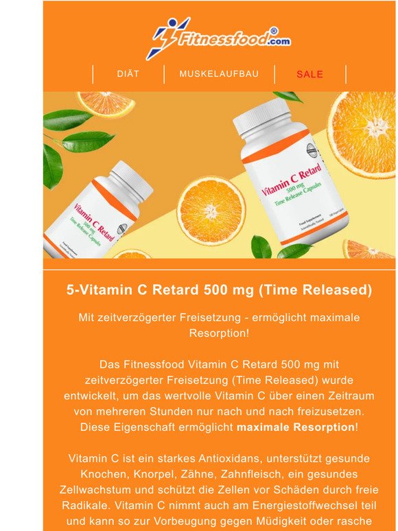 Effektive Nährstoffversorgung mit Vitamin C Retard