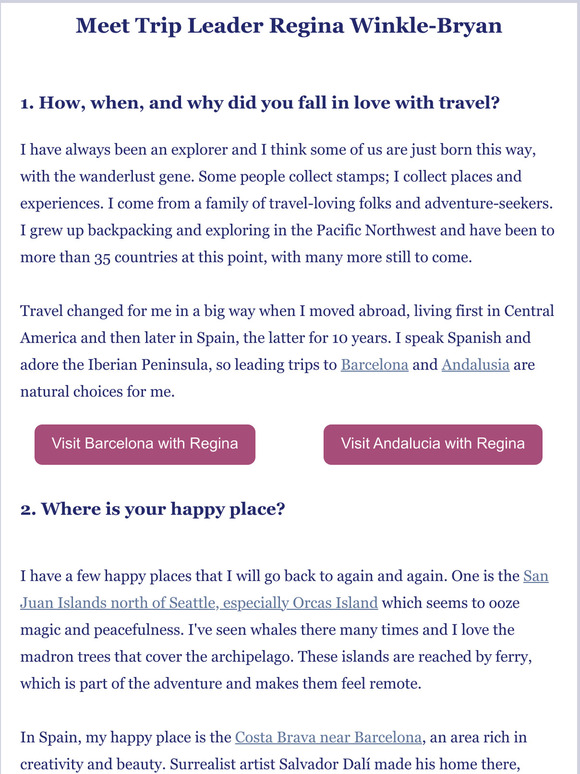 ✈️ Meet GG2W Trip Leader Regina Winkle-Bryan