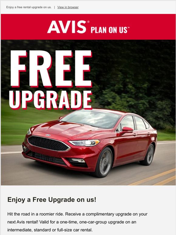 You have a FREE UPGRADE waiting!