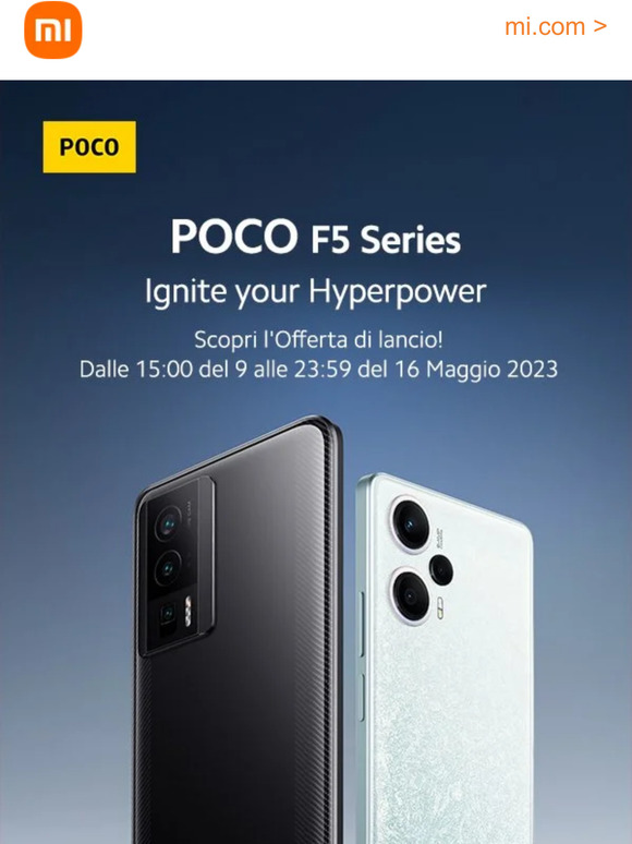 POCO F5 Series Scopri l'Offerta di lancio!