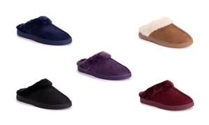 MUK LUKS Women's Polysuede Clog Slippers