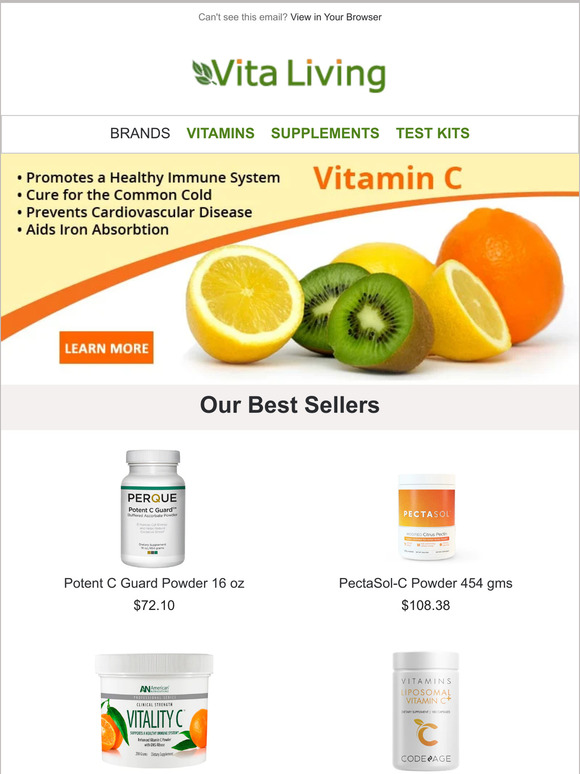 Vita Living Top Health Benefits Of Vitamin C Milled