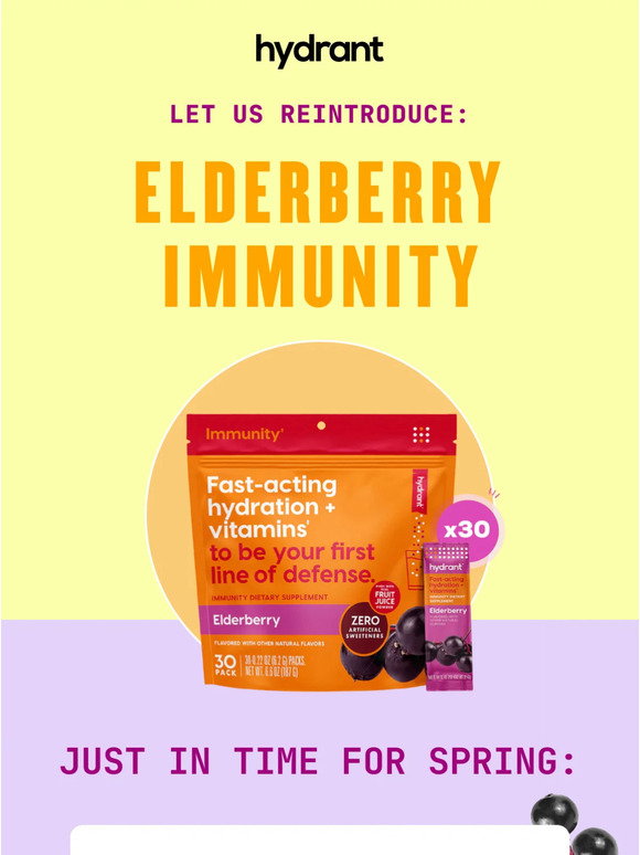 Hydrant: NEW: Elderberry Immunity | Milled