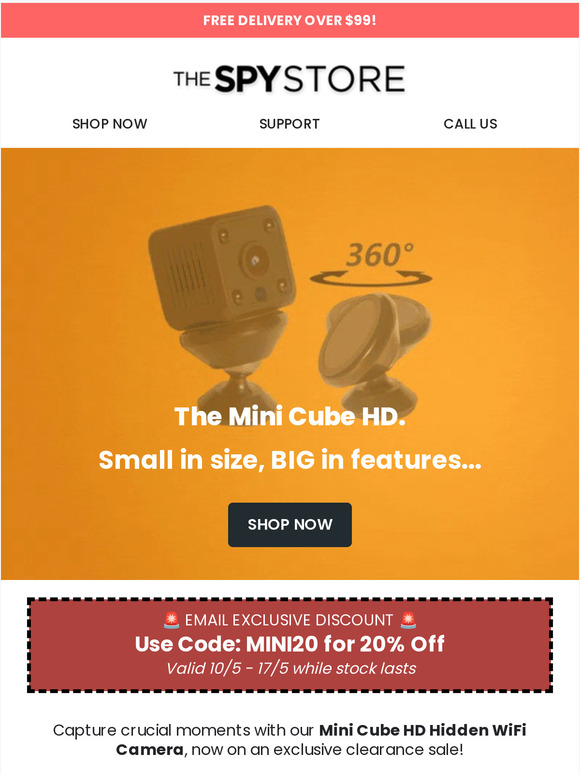 20% Off the Mini Cube HD - Subscriber Exclusive!