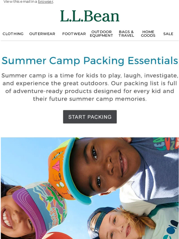 L.L.Bean Our Summer Camp Packing List! Milled