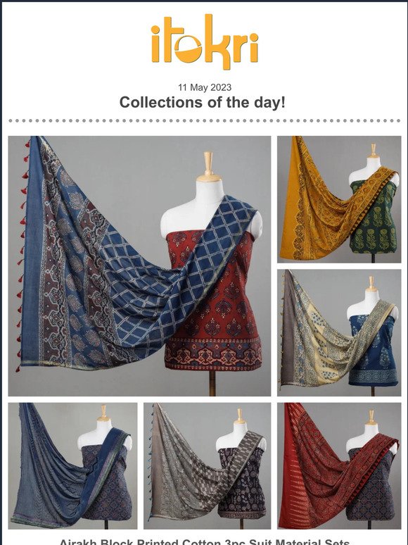 iTokri.com - 3pc Dharwad Cotton Dress Material Sets from Karnataka Check  Collection - https://www.itokri .com/collections/2023-862-1-3pc-dharwad-cotton-dress-material-sets-from-karnataka  | Facebook