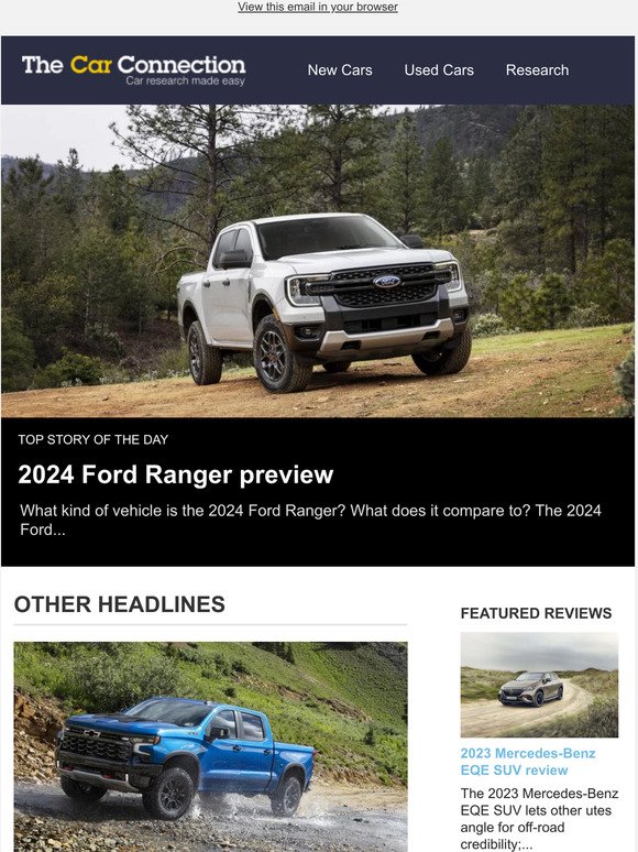 The Car Connection 2024 Ford Ranger preview Milled