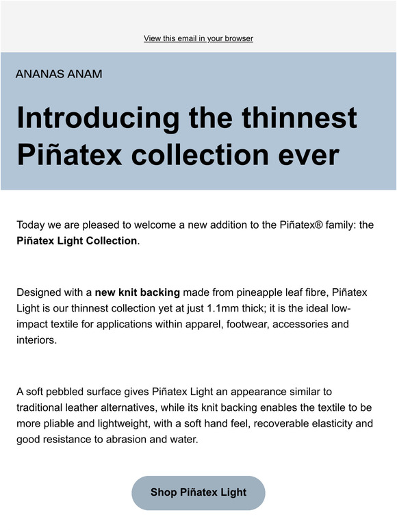 The thinnest Piñatex ever