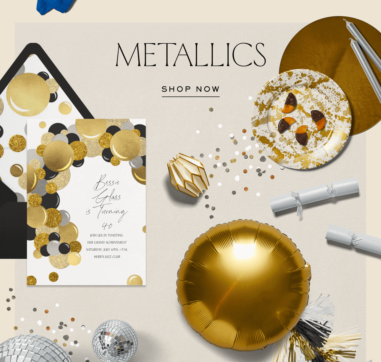 METALLICS. SHOP NOW