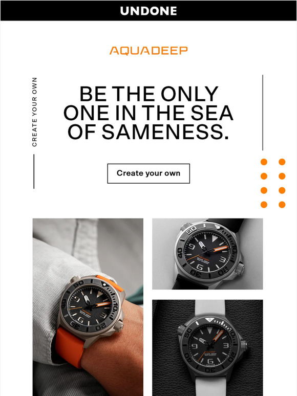 undone: Hey, dive into our newest watch. The Aquadeep with UNDONEs