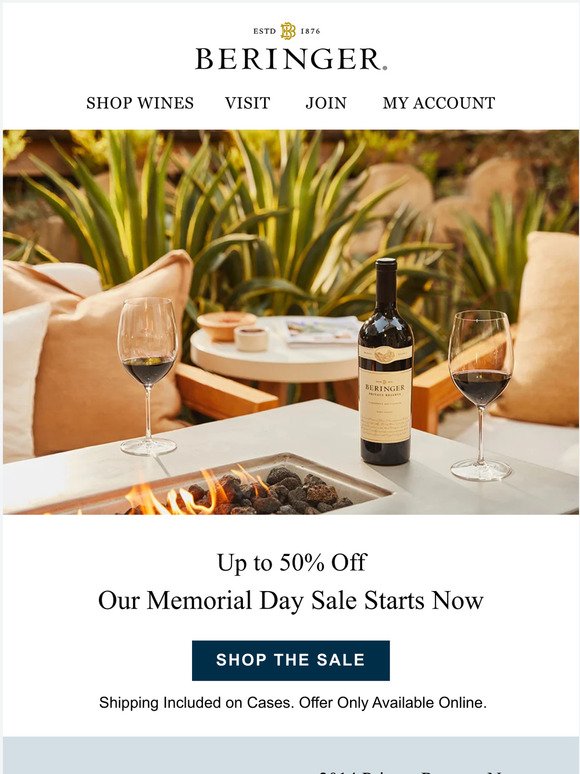 Up to 50% Off | Our Memorial Day Starts Now