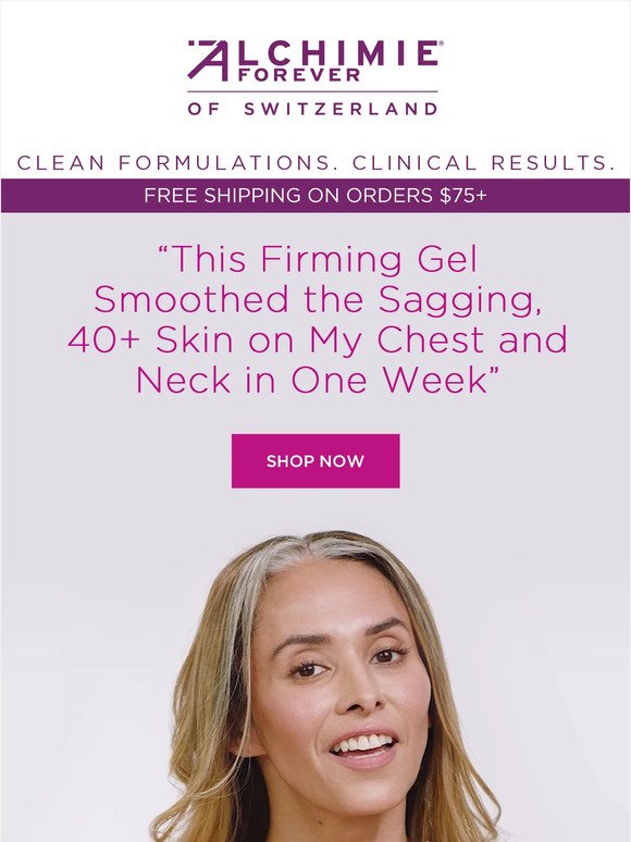 For you, “Smoothed the Sagging Skin on My Chest and Neck in 1 Week”