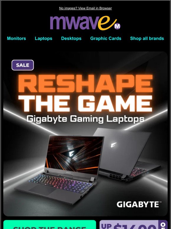 GIGA Savings on Gigabyte Gaming Laptops