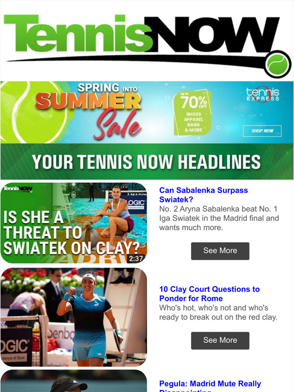 Tennis Express: Sabalenka Threat | Stars Blast Madrid | Cincy Masters ...