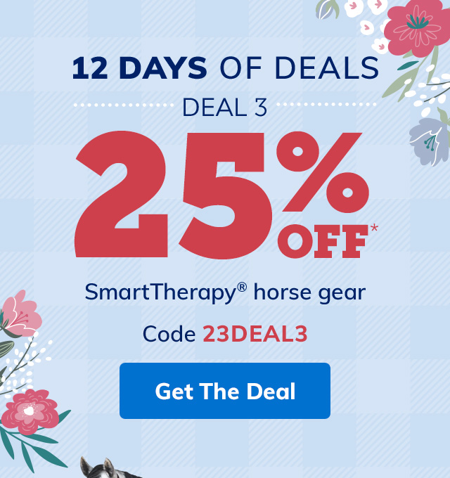 SmartPak Equine DEAL 3 25 OFF SmartTherapy Horse Gear Milled