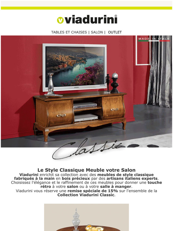 🆕Nouvelle collection Viadurini Classic: meubles de luxe pour votre maison🏡