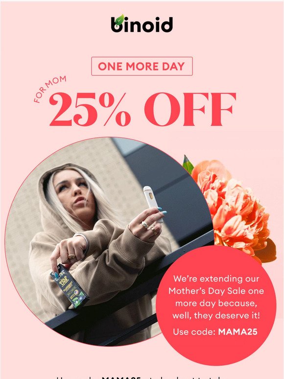 One More Day: 25% off Sitewide ❤️