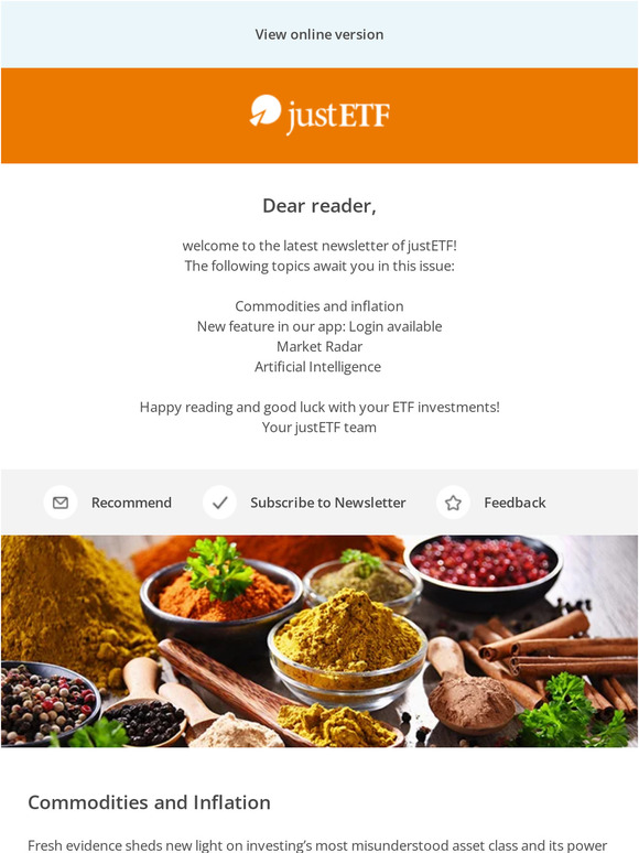 📊 ETF update: Commodities & inflation | AI | Market Radar
