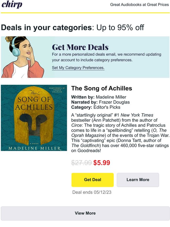 Our favorite audiobook deals for Wednesday