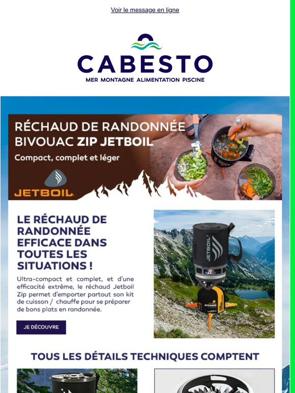 ⛰️ Découvrez le réchaud de randonnée et bivouac Zip JETBOIL