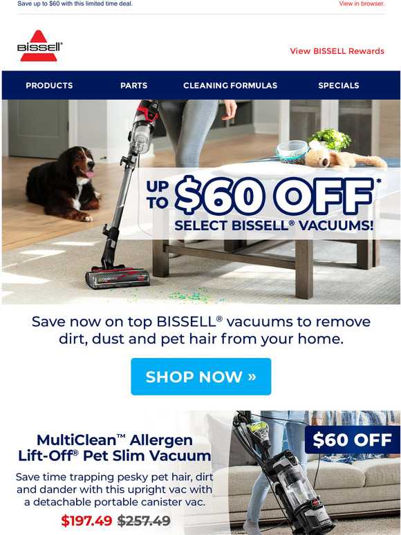 Savings Alert! Select vacuums are on sale 🚨