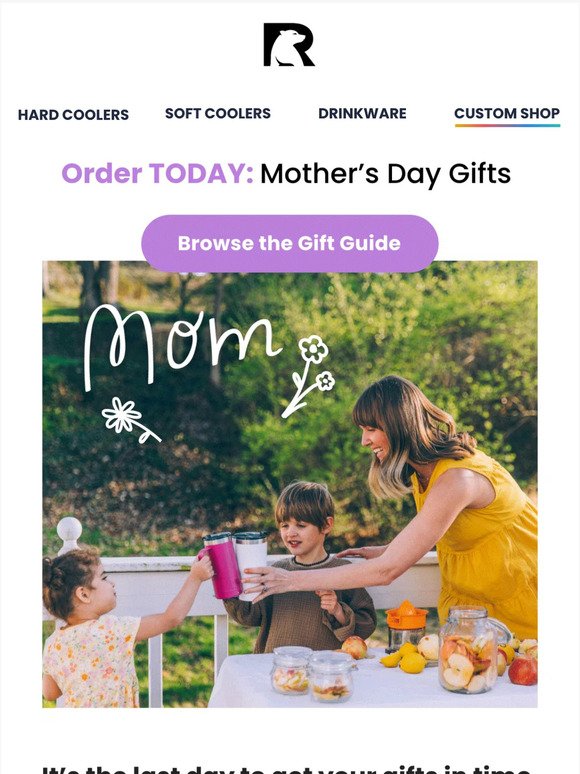 Shop now to get Mother’s Day Gifts in time!