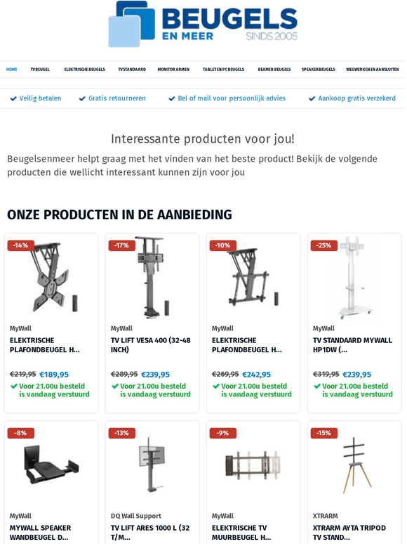 Bekijk de meest interessante producten op Beugelsenmeer