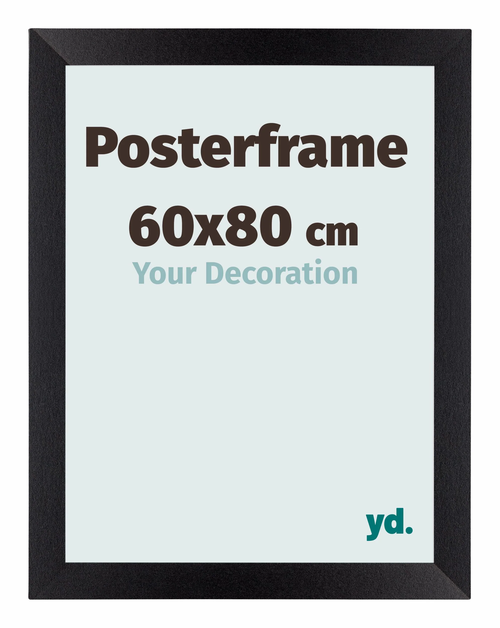 Image of Posterlijst 60x80cm Zwart Mat MDF Parma