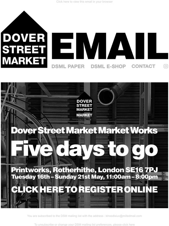 Some of the 2023 Fall / Winter products will be on pre-sale at Dover Street  Market Ginza starting today. 本日よりDover Street Market…