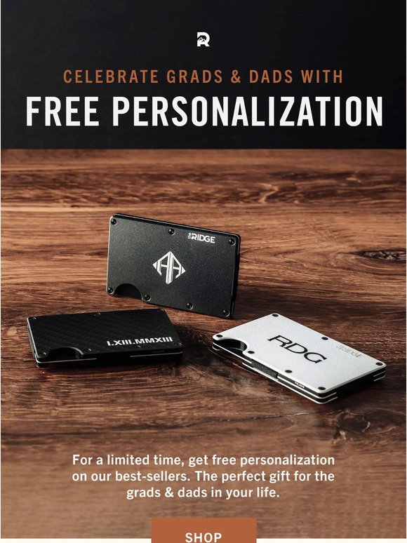 FREE Personalization on Gifts