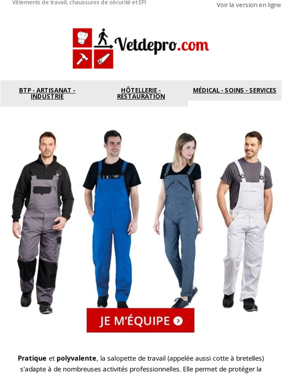 vetdepro Des v tements de travail de qualit pour la rentr e