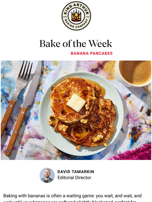 King Arthur Baking 🍌 Banana Pancakes 🥞 Milled