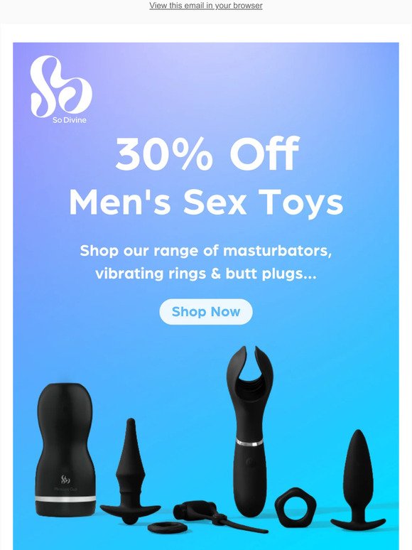 Save 30% Off Men's Toys