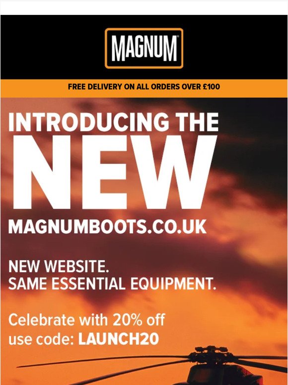 Introducing the NEW Magnum Boots Website....