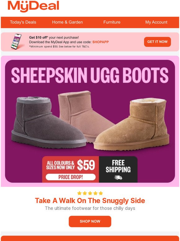 📣Cosy Alert! $59 Sheepskin Ugg Boots
