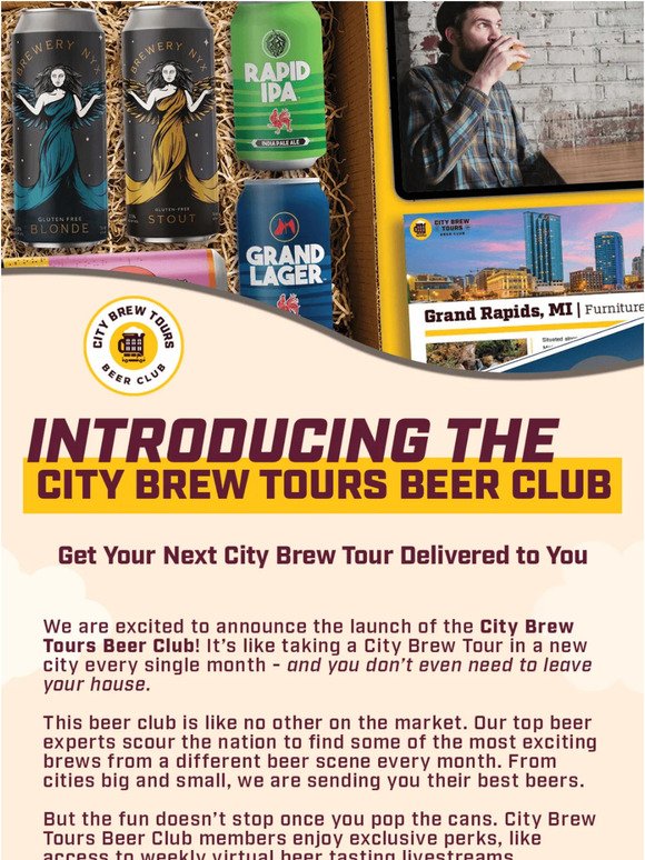 Introducing the City Brew Tours Beer Club!