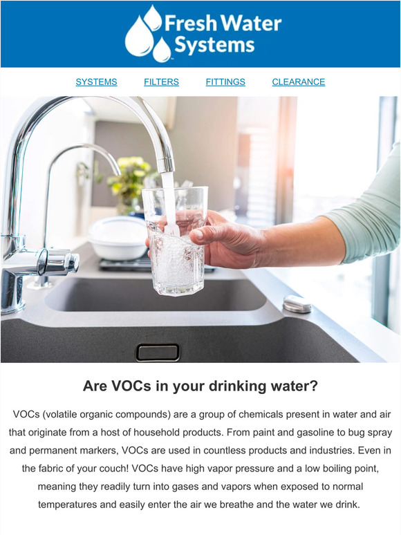 efilterwater Are VOCs in your drinking water? Milled