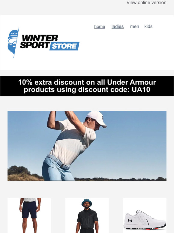 Under Armour Fitness and Golf 10% Discount!