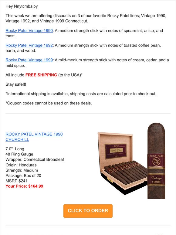 😘Rocky Patel Vintage 1990, 1992, and 1999 On Sale for $164.99 a Box!