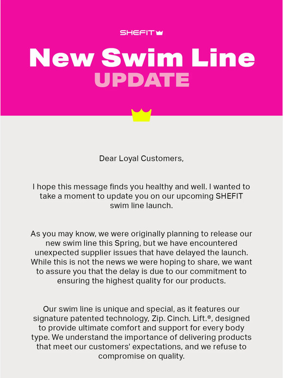 Swim Line Update