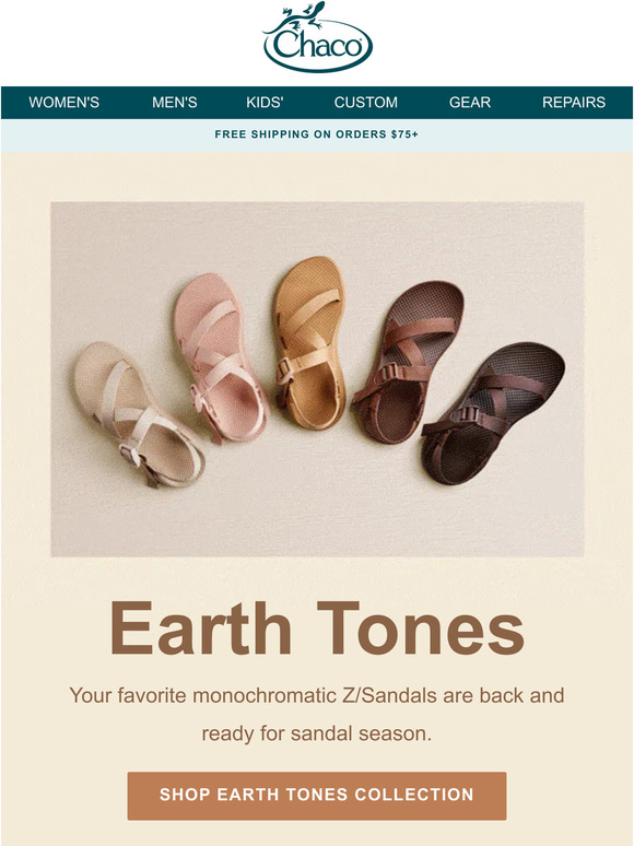 Chaco Back in Stock Earth Tones Milled