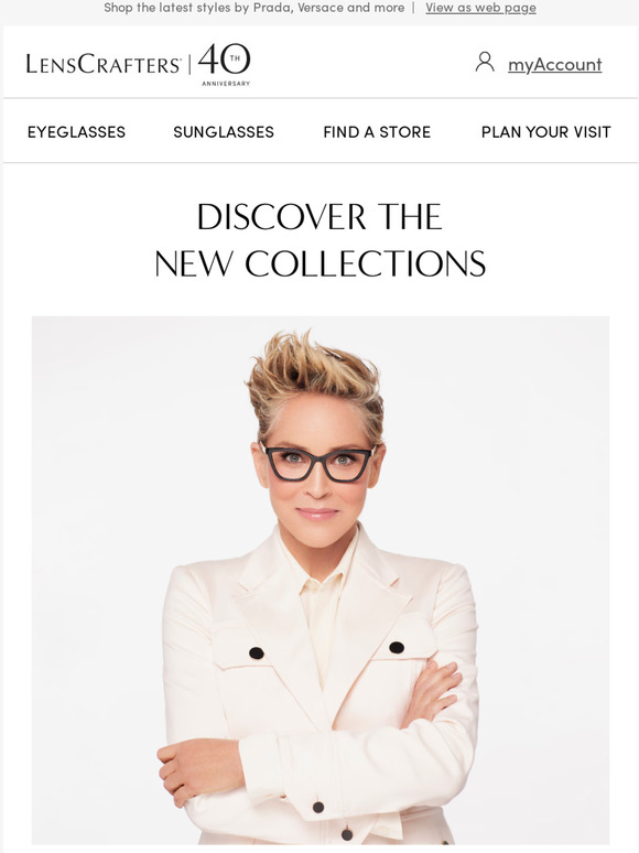 LensCrafters Discover the new collections with Sharon Stone Milled