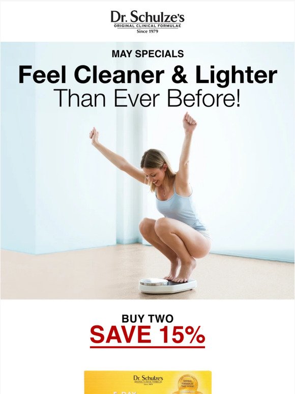 NEW Specials to Feel Cleaner & Lighter than EVER Before