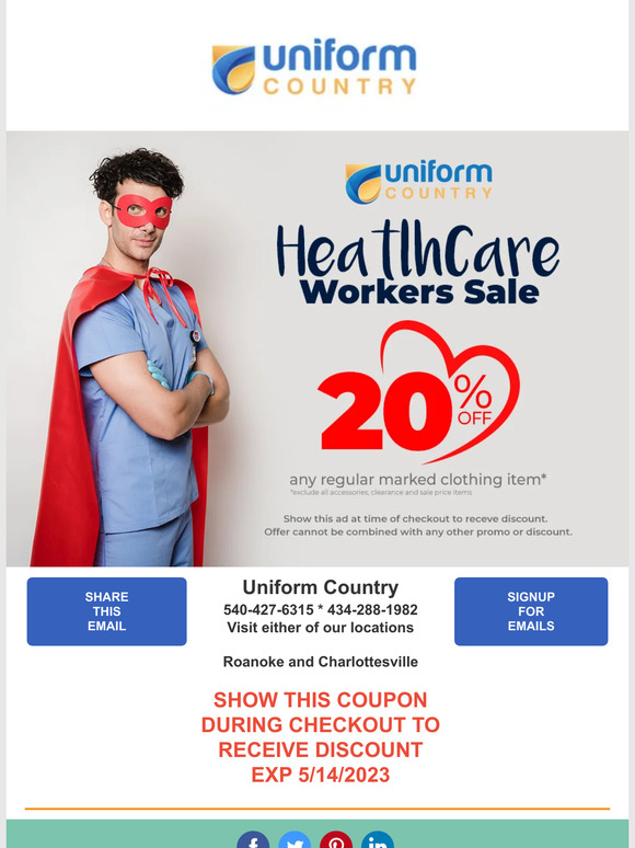 HeatlhCare Workers Sale - 20% OFF - HURRY LIMITED TIME!