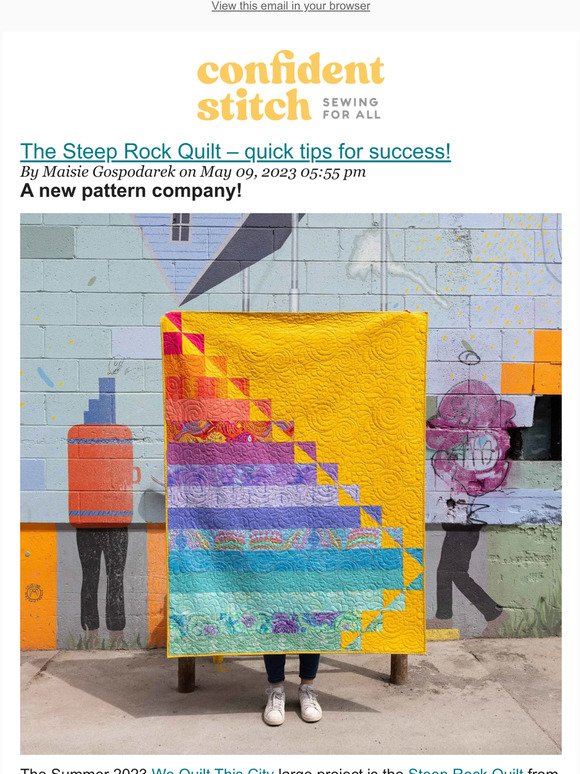 The Steep Rock Quilt – quick tips for success!