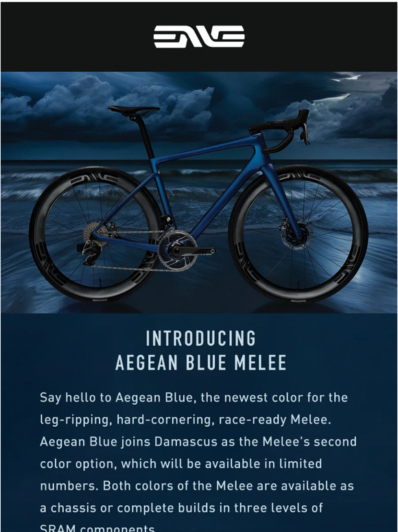 Enve Composites Introducing The Aegean Blue Melee Milled