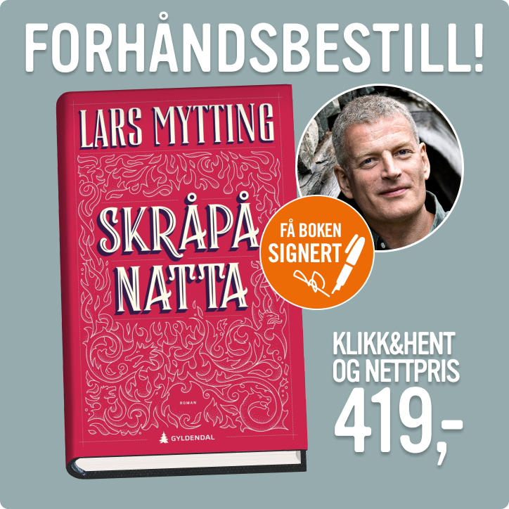 Forhåndsbestill signert Skråpånatta av Lars Mytting for 419kr